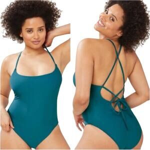 Andie Swim 'The Fiji' One-Piece Swimsuit in Azure Size XS NWT